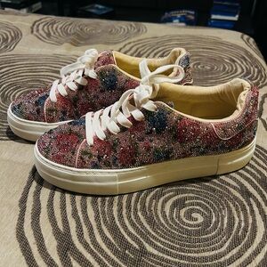 Betsy Johnson rhinestone sneakers
